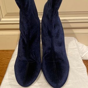 Madden Girl Blue Suede Booties